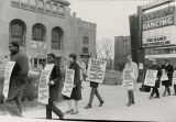 Protest march in front of the Eagles Club