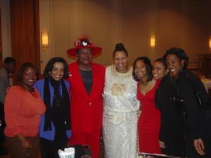 Cheylon Brown and others at 2005 Black History Month event