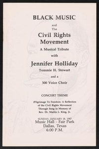 Program: Black Music and the Civil Rights Movement