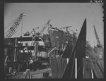 Production. Launching of the SS Booker T. Washington. First Liberty Ship named for a Negro, the SS Booker T. Washington is shown at the California Shipbuilding Corporation's yards a short time before it was christened by Marian Anderson, the celebrated contralto. The cargo vessel was placed in command of Captain Hugh Mulzac, a Negro skipper