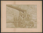 [Unidentified Civil War veterans of G.A.R. Post #35 at Devil's Den, Gettysburg, Pennsylvania]