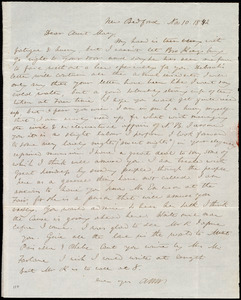 Letter from Anne Warren Weston, New Bedford, [Mass.], to Mary Weston, Nov. 10, 1842