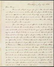 Letter to] Dear Henry [manuscript