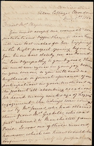 Letter from Mary Anne Estlin, Clevedon, [England], to Maria Weston Chapman, May 1st, 1854