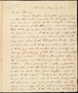 Letter from William Lloyd Garrison, Boston, [Mass.], to Henry Egbert Benson, May 31, 1832