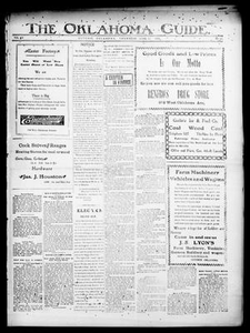 The Oklahoma Guide. (Guthrie, Okla. Terr.), Vol. 16, No. 45, Ed. 1 Thursday, April 11, 1907 The Okla. Guide