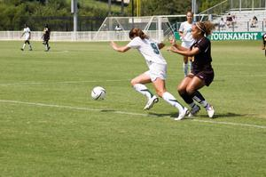 Brittany Cleveland running after the ball