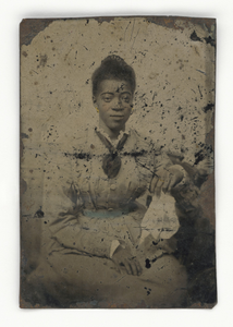 Tintype of a woman