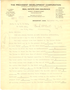 Letter from W. E. B. Du Bois to Lucius J. Jordan