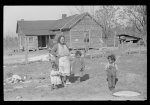 [Untitled photo, possibly related to: Mixed-breed Indian family, white and Negro, looking at location for new farmhouse near Pembroke Farms, North Carolina]