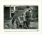 New Buffalo Commune making adobe bricks for main structure. Arroyo Hondo, New Mexico, outside of Taos. 1967