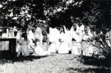 Sodalists honoring the Blessed Virgin Mary, Immaculate Heart of Mary Church, LaFayette, Louisiana, 1944