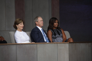 President Barack Obama and First Lady Michelle Obama Attend the Dedication of the Smithsonian's National Museum of African American History and Culture