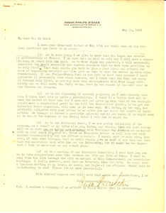 Letter from Phelps-Stokes Fund to W. E. B. Du Bois