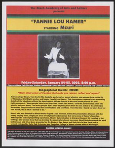 Flyer: Fannie Lou Hamer