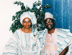 Parents of the bride in traditional Nigerian dress