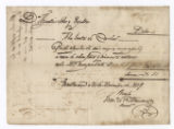 Rental receipt for six emancipated slave laborers to Agustín Soler y Espalter