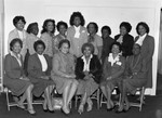 Church of the Advent event attendees posing together, Los Angeles, 1983