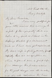 Letter to] My Dear Garrison [manuscript