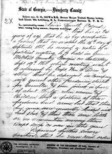 Affidavit of Lewis Smith: Albany, Georgia, 1868 Sept. 24