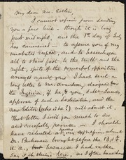 Letter to] My dear Mr. Estlin [manuscript