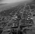 Film negative aerial view of Fremont Street, September 1, 1956