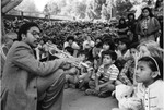 Wynton Marsalis talking to school children, Los Angeles, ca. 1979