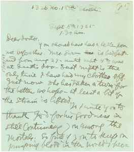 Letter from Thomas W. Swann to W. E. B. Du Bois