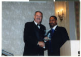 Photograph of Greg McCurdy (right) and Sheriff Jerry Keller, 2002