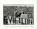 Judy Collins singing at Anti-Vietnam War Rally. Kezar Stadium, San Francisco, CA. 1967