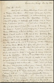 Letter to] Dear Mr. Webb [manuscript