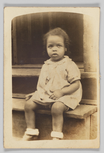 Photographic print of a young girl