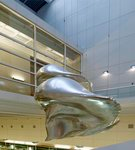 Sculpture "La Tormenta (The Storm)" interior atrium of U.S. Citizenship and Immigration Services, DHS, Chicago, Illinois