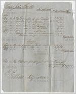 Thumbnail for Account statement from William W. Allen, Mobile, Alabama, to John Cocke, February 12, 1861