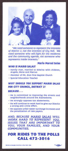 Mario Marcel Salas Voting Promotional Flyer