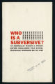 Who Is a Subversive?