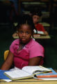 Girl sitting in class