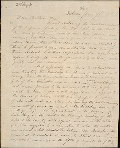 Thumbnail for Letter from Marius Racine Robinson, Salem, [Ohio], to Samuel May, 1853 June 9th