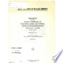 Drugs--the effects on the black community : hearing before the Select Committee on Narcotics Abuse and Control, House of Representatives, Ninety-eighth Congress, second session, September 28, 1984