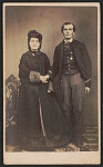 [Unidentified soldier in Union uniform with 20th Corps badge and wife]