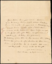 Letter to Caroline Weston] [manuscript