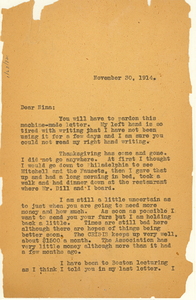 Letter from W. E. B. Du Bois to Nina Du Bois