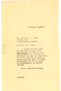 Thumbnail for Letter from W. E. B. Du Bois to P. W. L. Jones