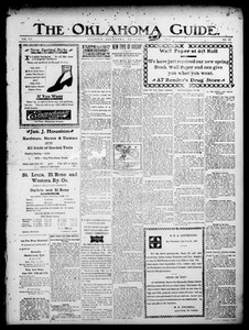 The Oklahoma Guide. (Guthrie, Okla. Terr.), Vol. 16, No. 1, Ed. 1 Thursday, June 7, 1906 The Okla. Guide