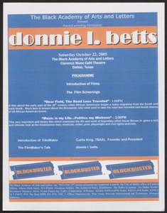 Program: Donnie L. Betts