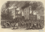 The riots in New York : destruction of the coloured orphan asylum