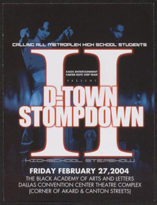 Flyer: D-Town Stompdown