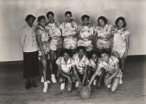 Girls' basketball team at either the Alabama State Laboratory High School or Alabama State College for Negroes in Montgomery, Alabama