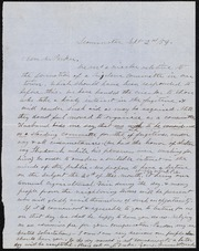 Letter to] Dear Mr. Parker [manuscript