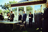 Officials at the Opening Ceremony for an "Idea House"